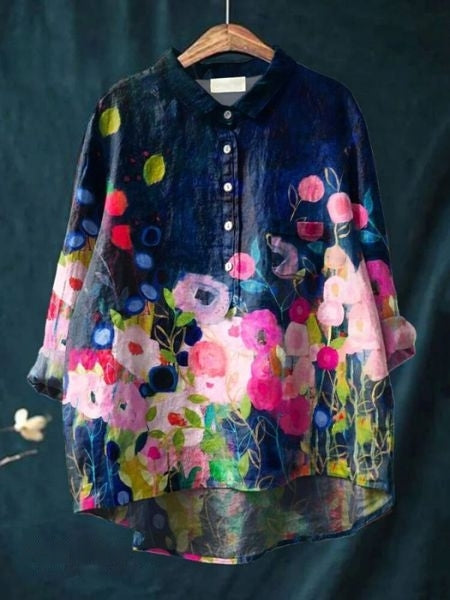 Donna | Bluse mit Blumenmuster für Frauen