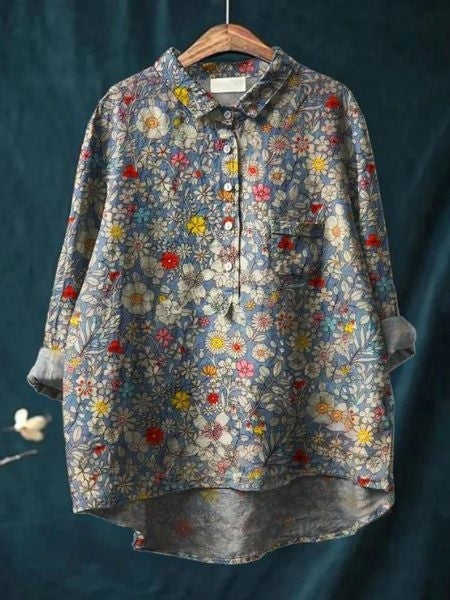 Donna | Bluse mit Blumenmuster für Frauen